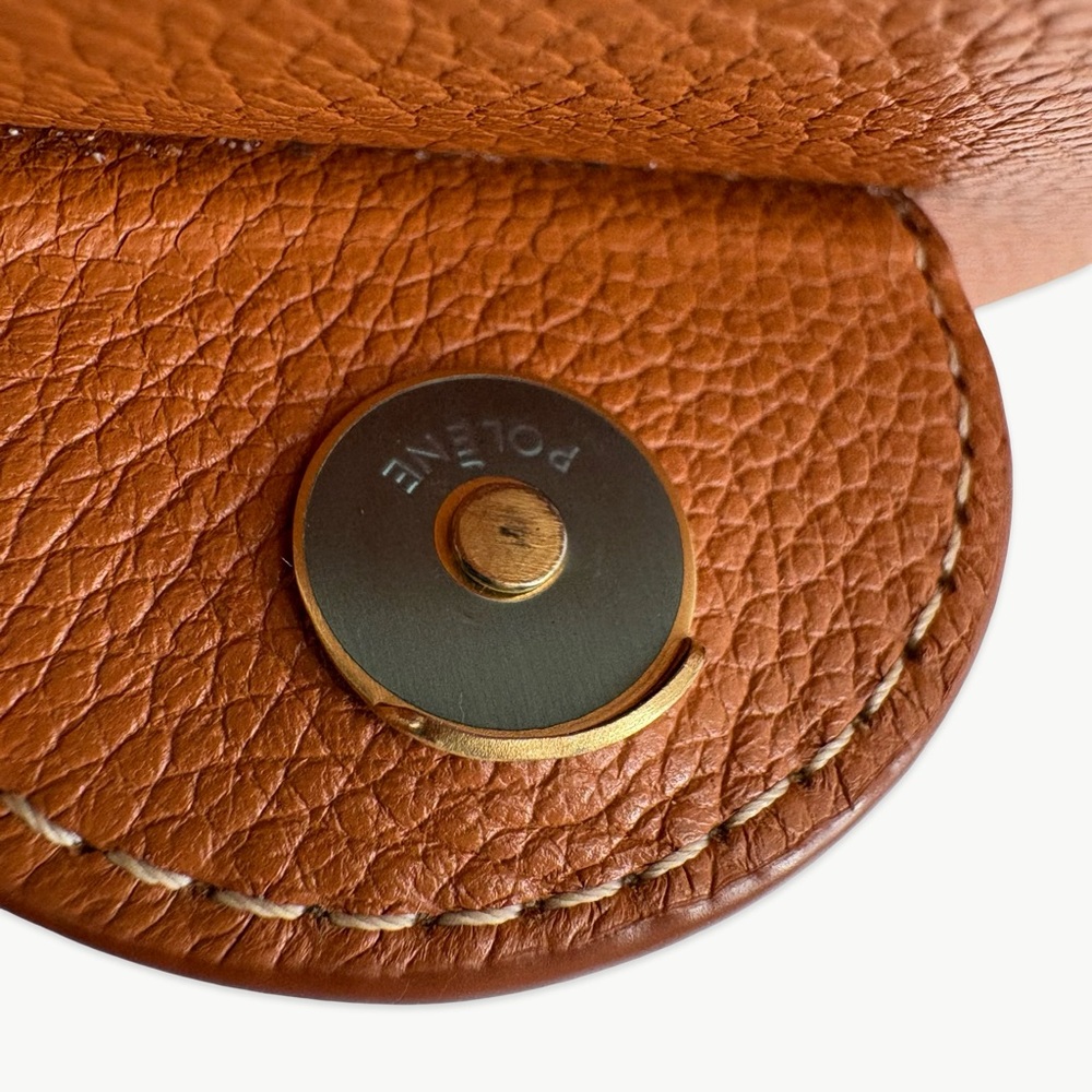 Polène Numéro Un Mini Backpack Convertible 3-Way Caramel Tan Rare Minimalist - Picture 13 of 16